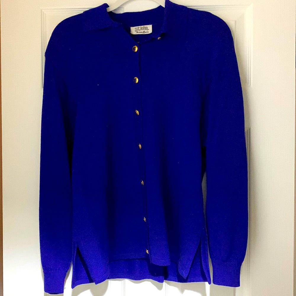 Blue St. John for Neumann Marcus Sweater